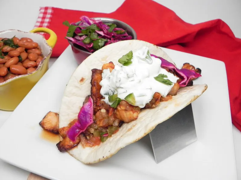 Gemakkelijke Vis Taco's Met Koriander-Limoen Dressing