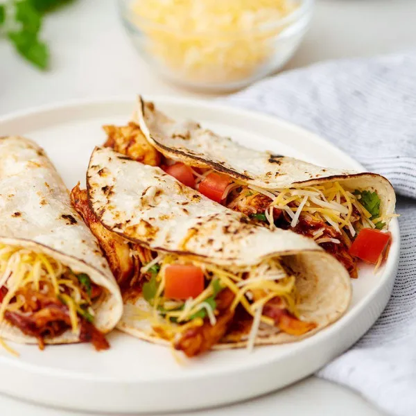 Zuidwestelijke Barbacoa Kippen Tacos