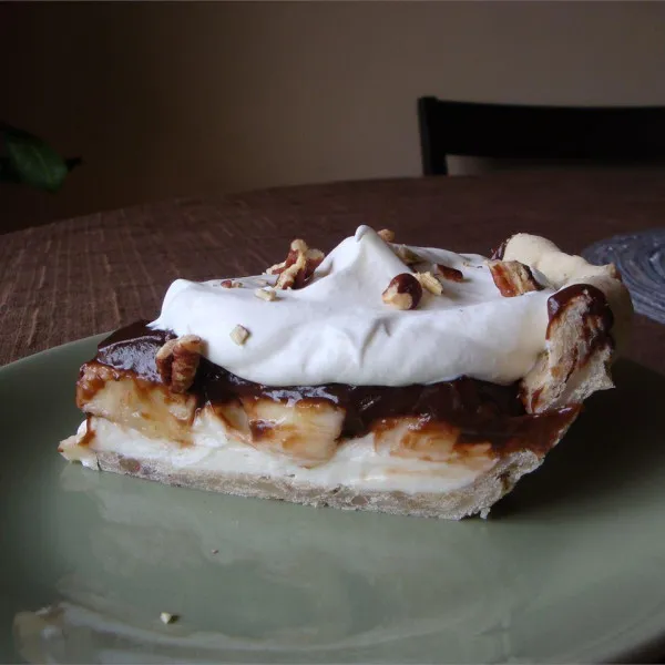 Chocolade- en Bananentaart