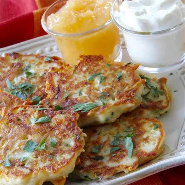 Ierse Courgette Aardappel Pannenkoeken
