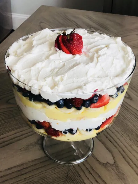 Aardbeien Trifle