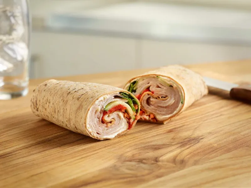 Wrap Met Knapperige Groenten en Kalkoen