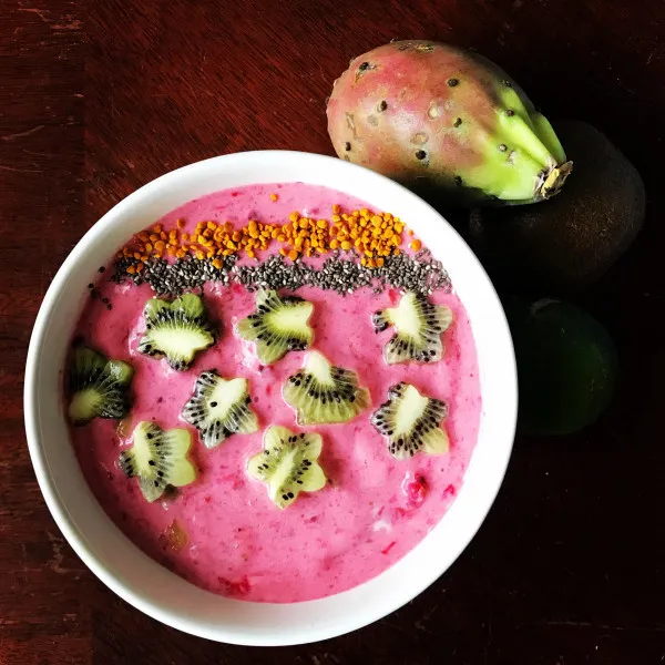 Vijg en Aardbei Bevroren Yoghurt